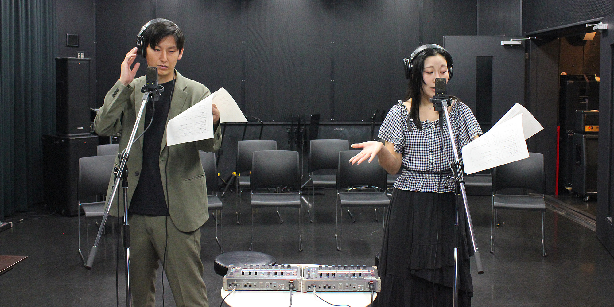 ナレーション収録の様子