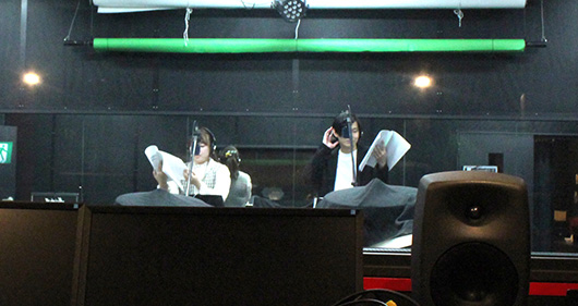 ナレーション収録の様子